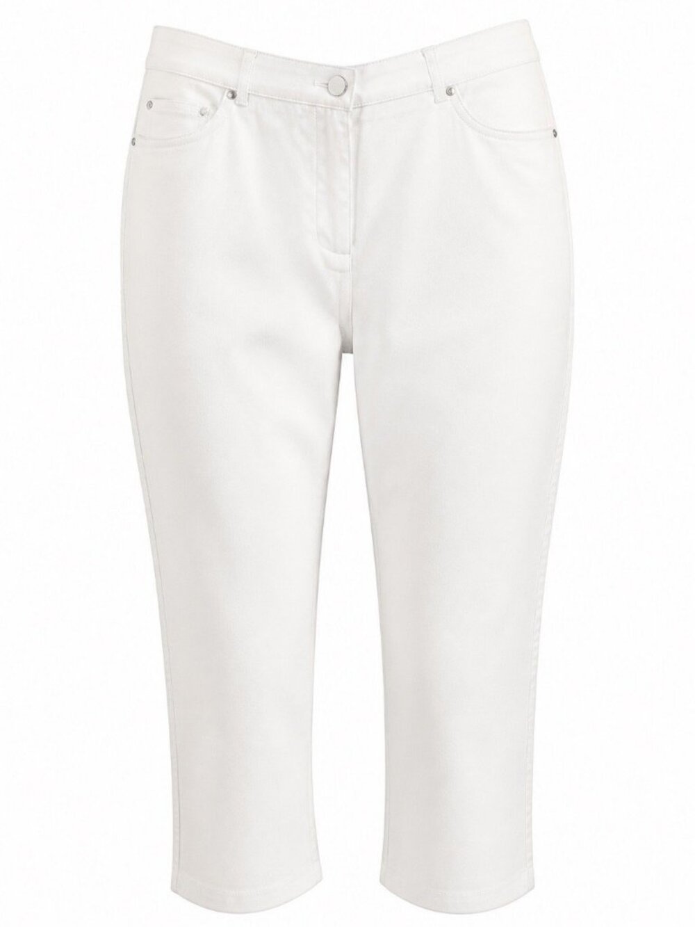 NEW with tags, Cotton blend capri pants, Rafaella Classic, white, Size 14P